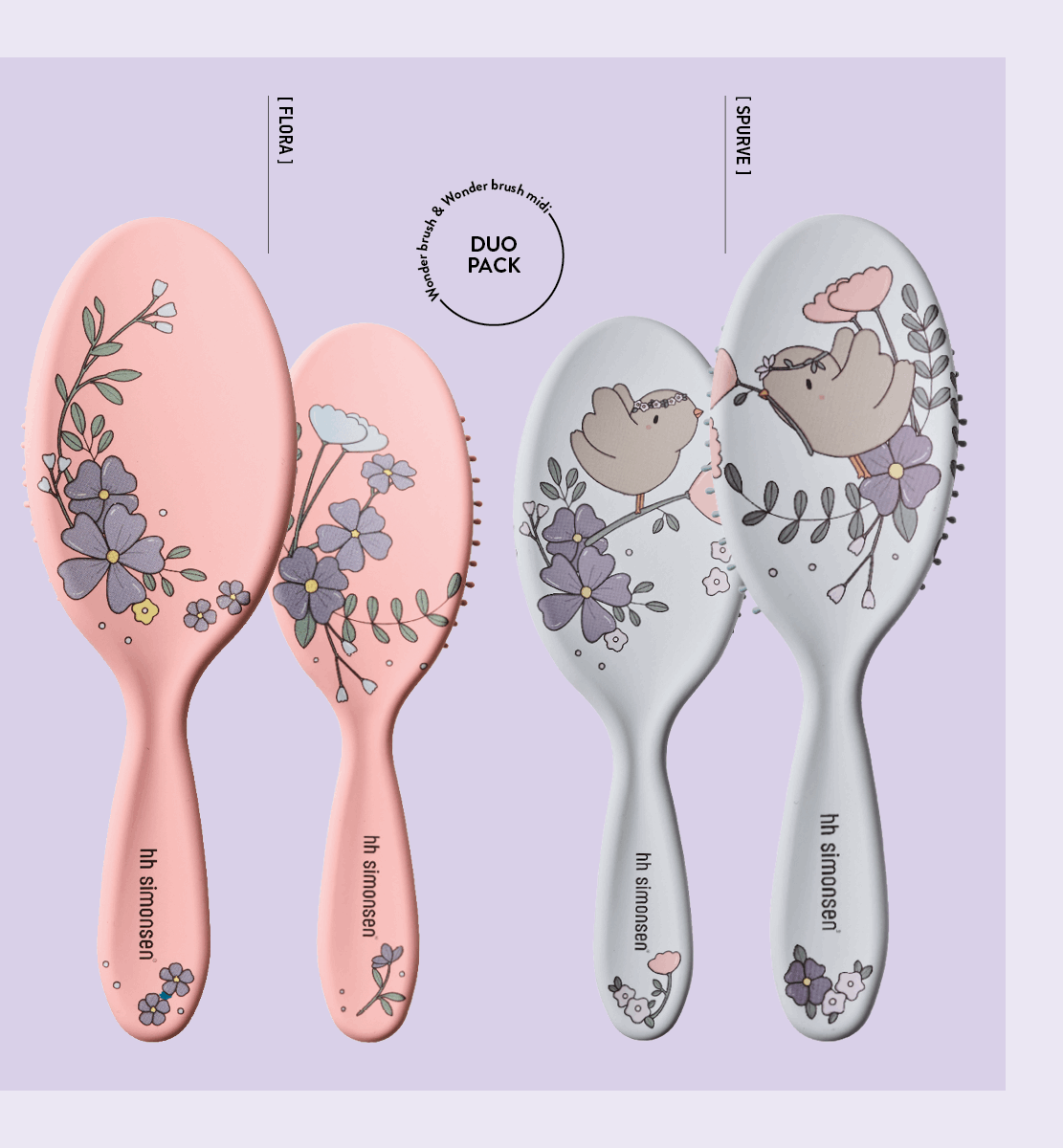 HH Simonsen - HH Simonsen You & Me Børsteset - Mor & Datter - 2 Varianter - Freshhair.dk