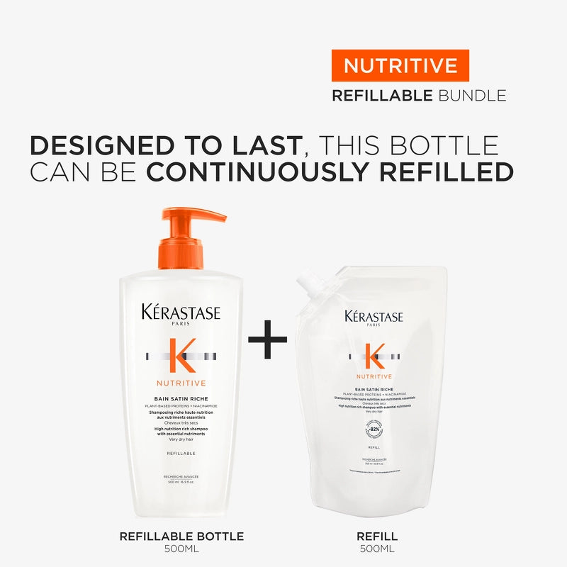 Kérastase Nutritive Bain Satin Riche Shampoo Refill - 500ml