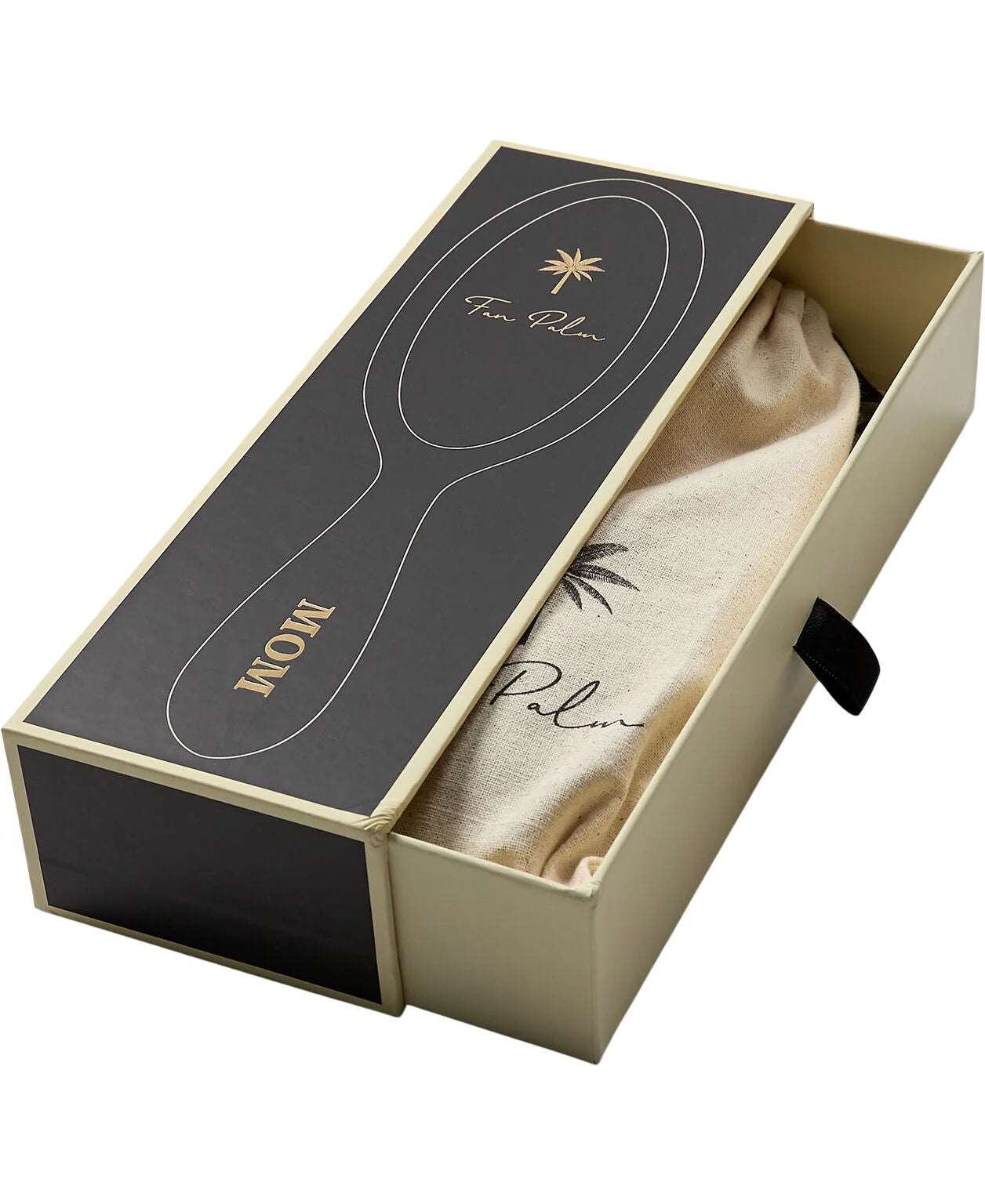 Fan Palm Hair Brush "Mom" - Medium
