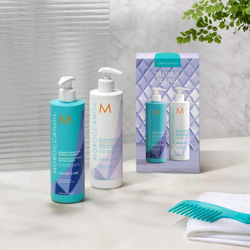 Moroccanoil Duo Box Blonde Shampoo + Conditioner - 500ml
