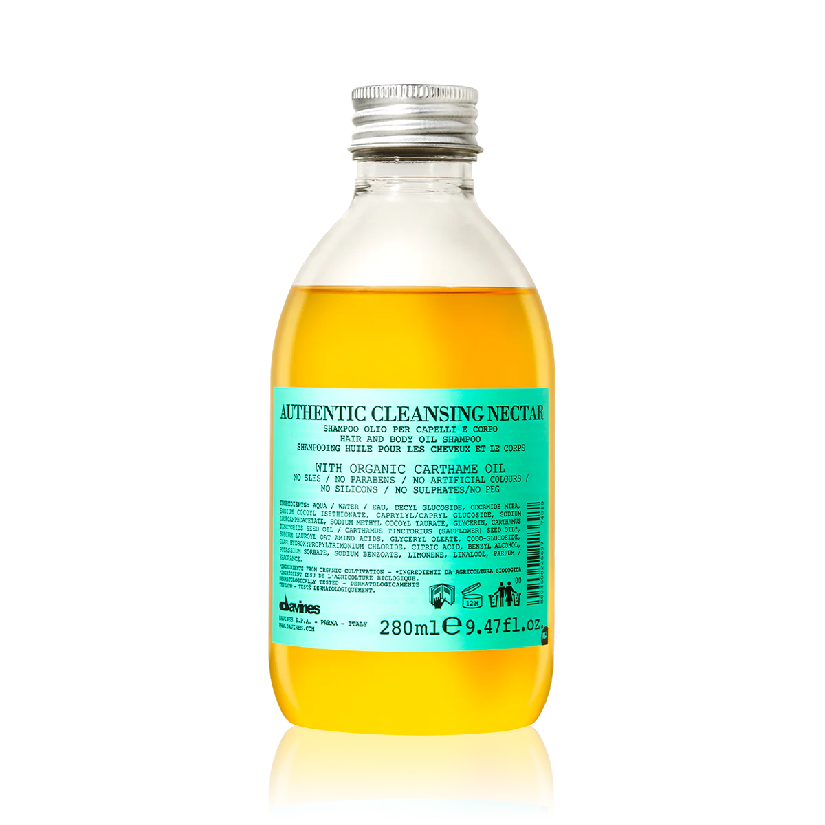 Davines Authentic Cleansing Nectar Oil Shampoo For Hair & Body - 280ml