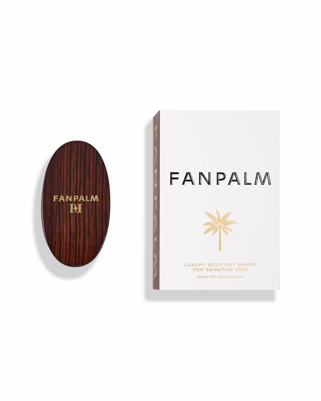 Fan Palm Tørbørste sensitiv hud - Glossy Brown