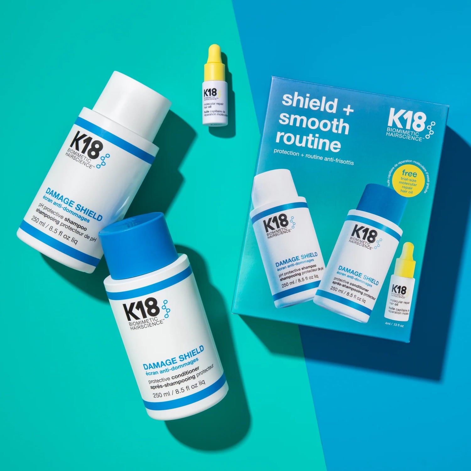 K18 Shield + Smooth Routine