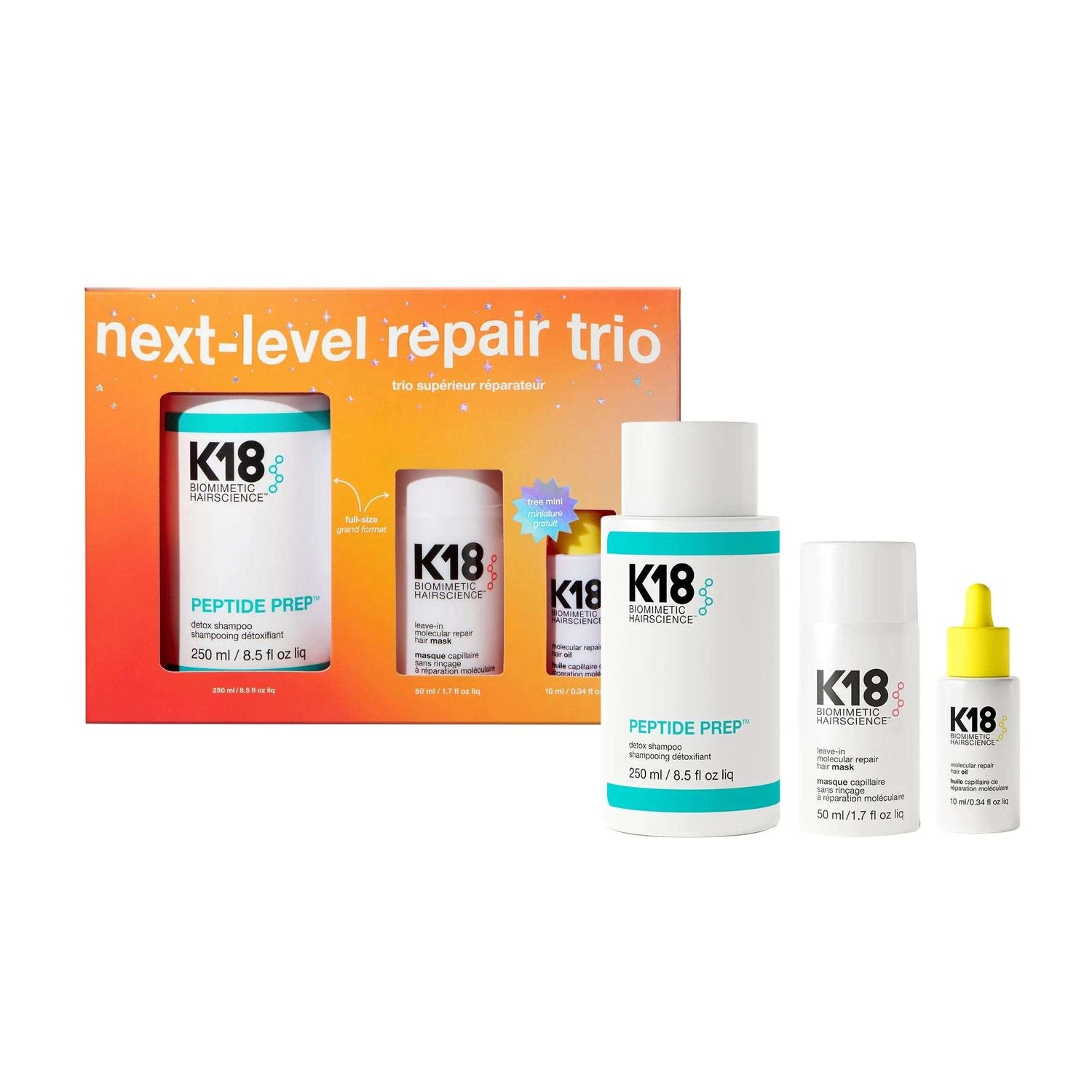 K18 - K18 Limited Edition Next-Level Repair Trio - Gaveæske - Freshhair.dk