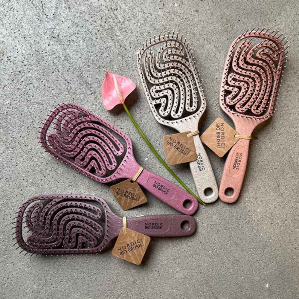 Nordic Bio Brush Paddle 100% genanvendelig - Flere farver