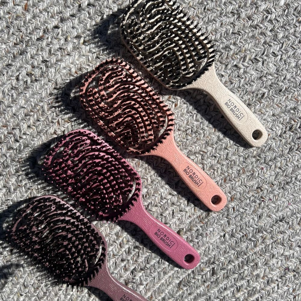 Nordic Bio Brush Paddle 100% genanvendelig Naturhår