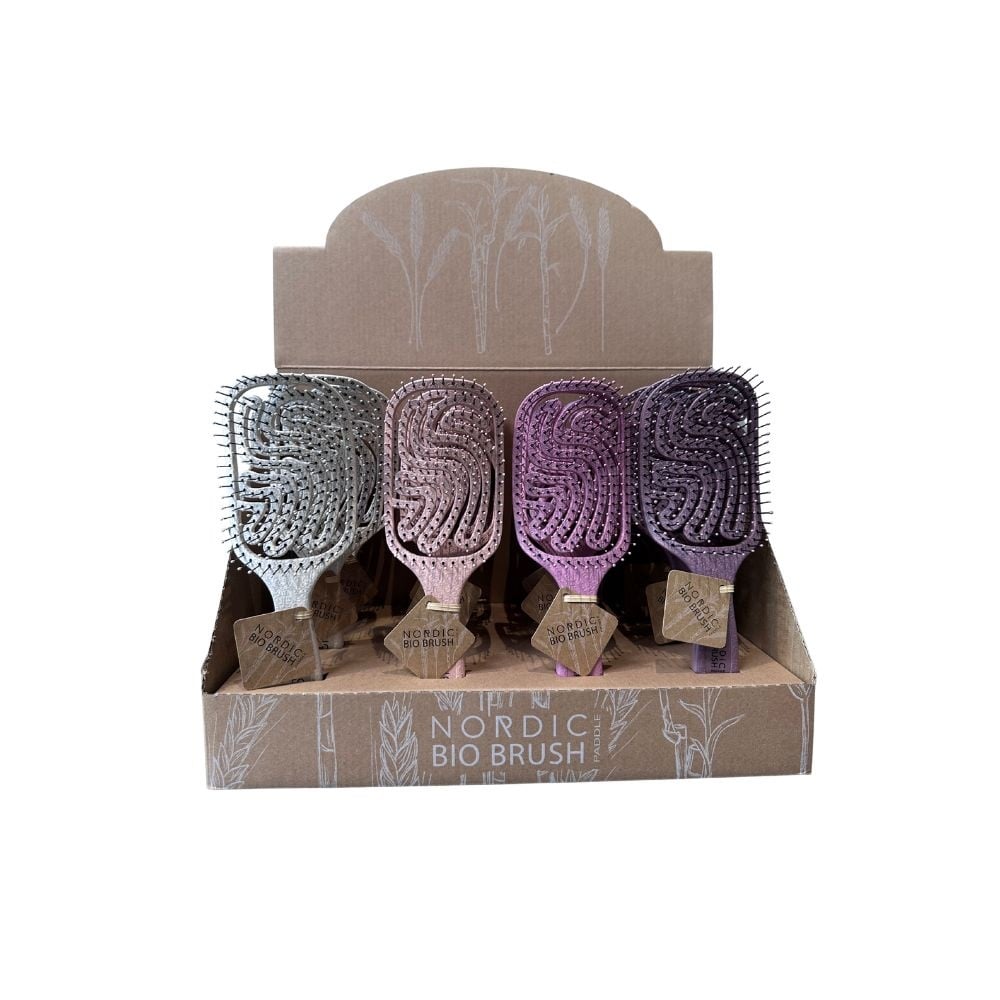 Nordic Bio Brush Paddle 100% genanvendelig - Flere farver