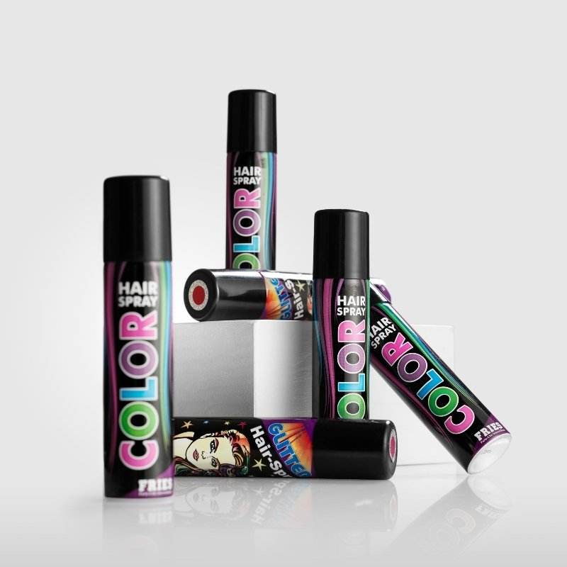 Fries Color Hair Spray Hårfarve - Flere Farver - Rød - Freshhair
