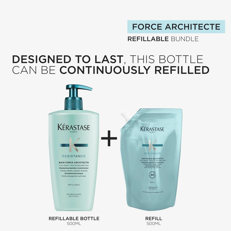 Kérastase Resistance Bain Force Architecte Shampoo Refill - 500ml